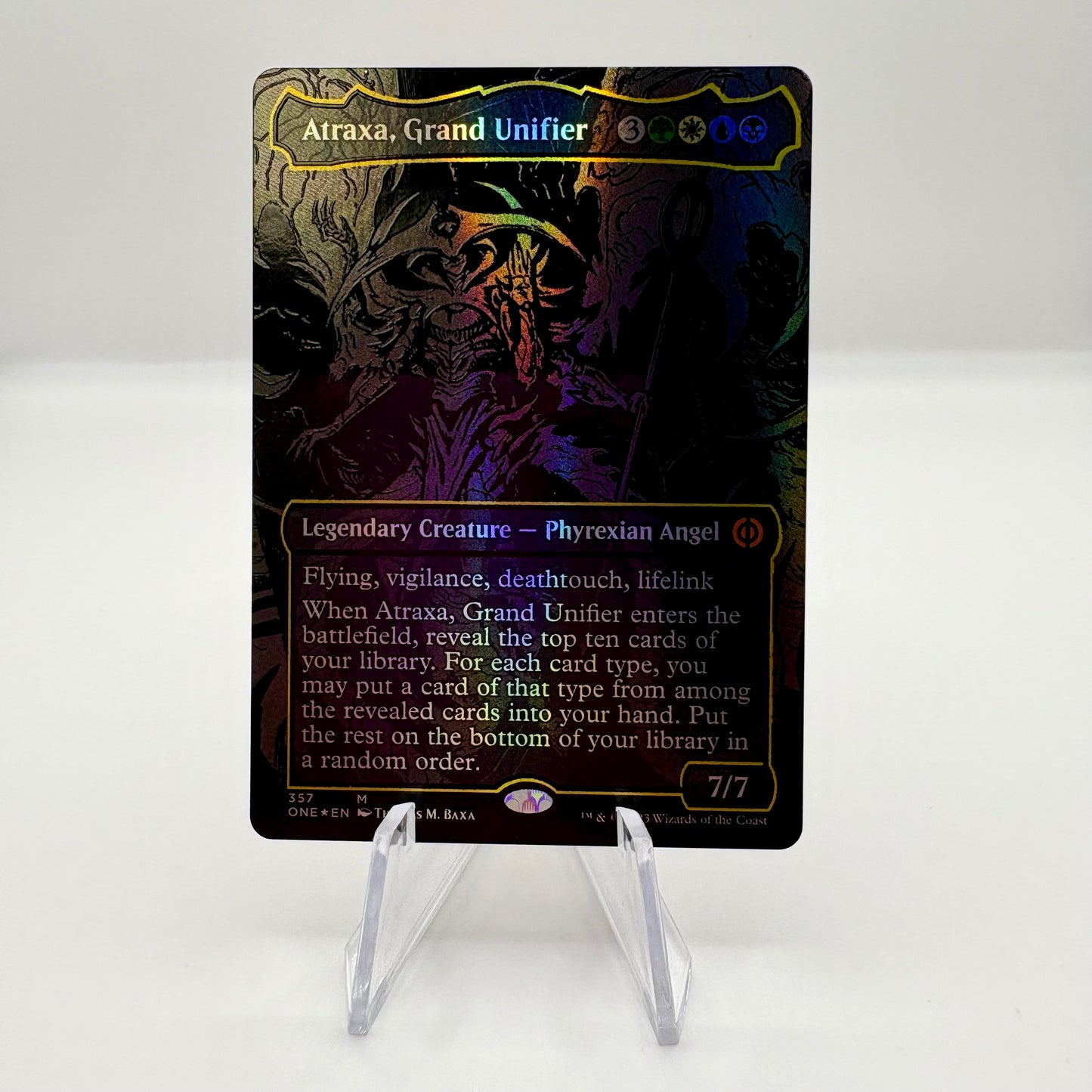 Atraxa, Grand Unifier (Oil Slick Raised Foil) - Phyrexia: All Will Be One