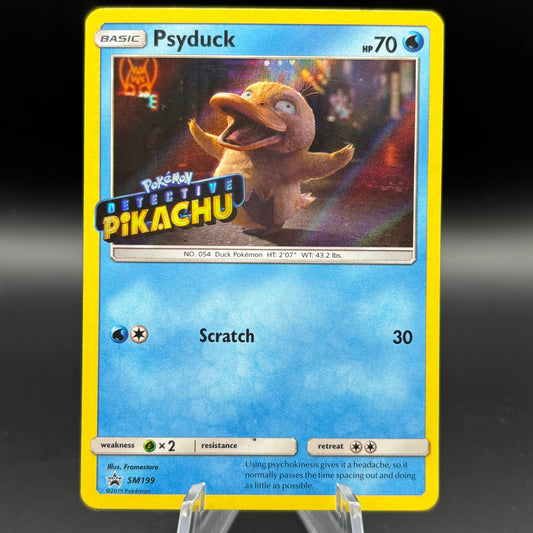 Psyduck - SM199 (Detective Pikachu Stamped) - SM PR Single Card *Light Play*