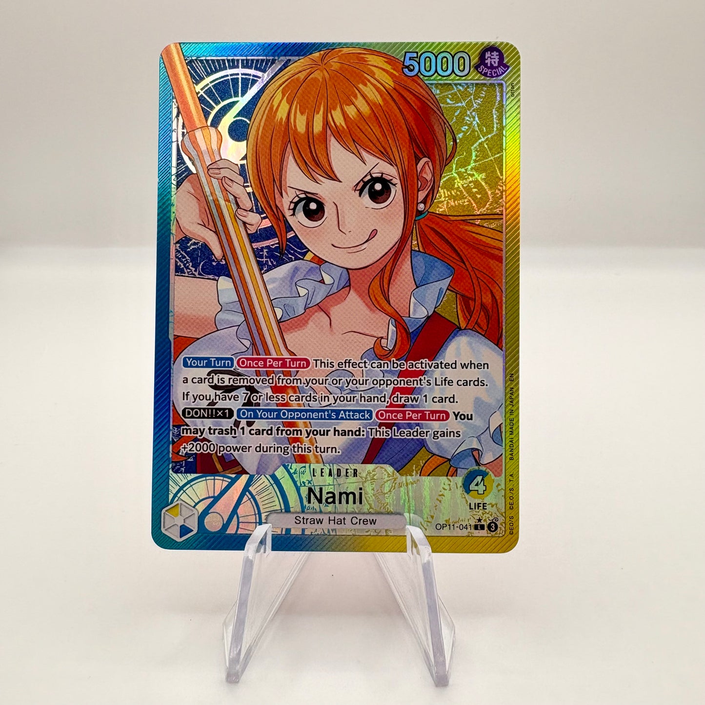 Nami (041) (Alternate Art) - A Fist of Divine Speed (OP11) Single Card