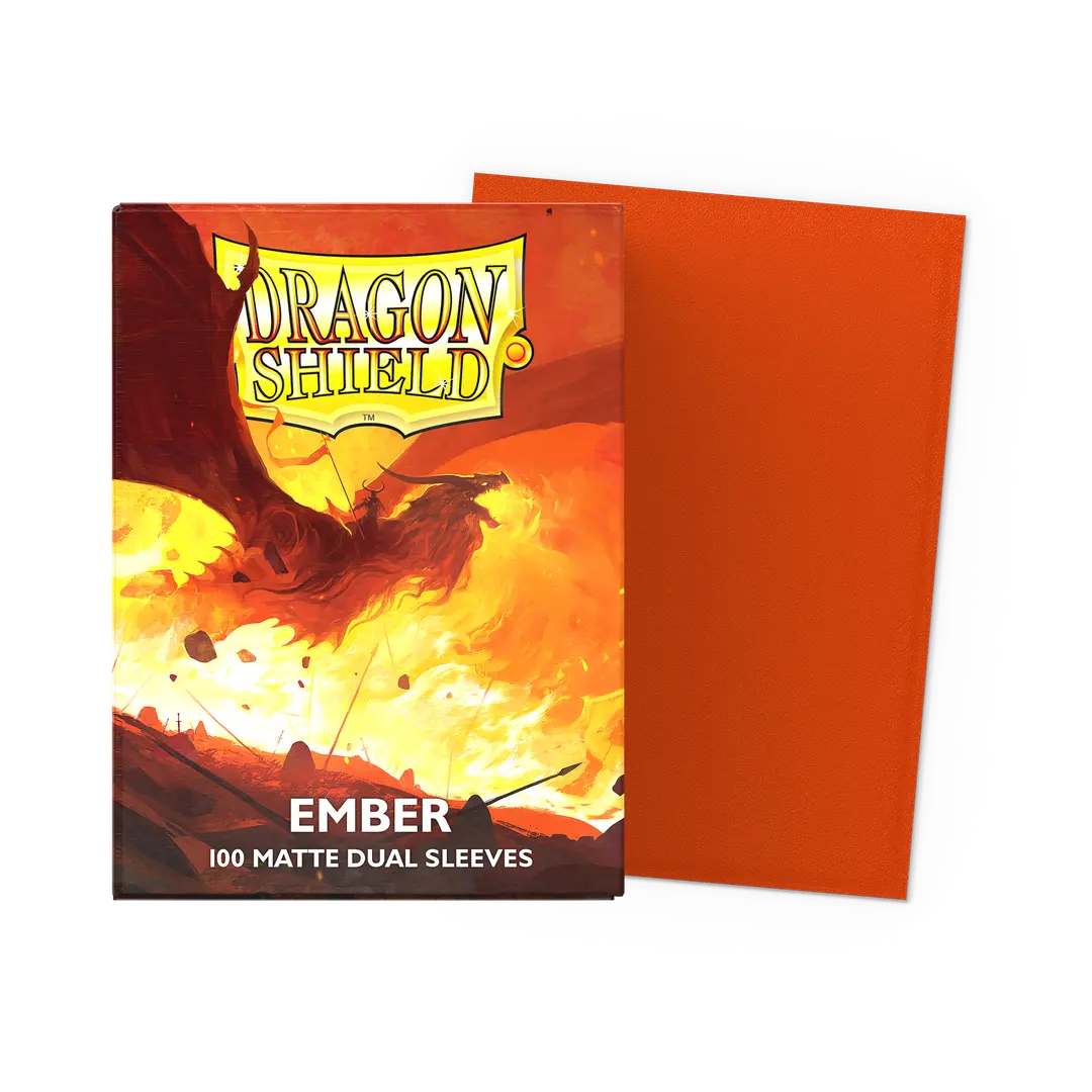 Dragon Shield Matte Dual Ember Sleeves