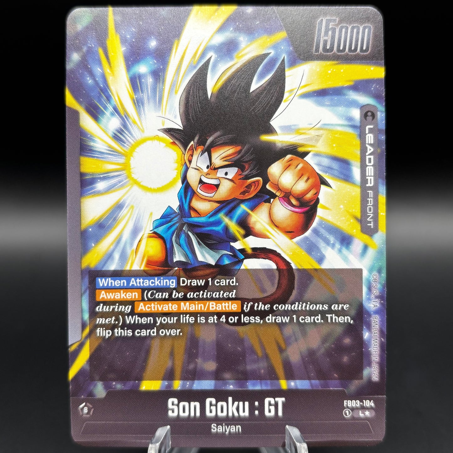 Son Goku : GT - FB03-104 (Alternate Art) - Raging Roar Single Card