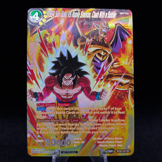 SS4 Son Goku Vs Nuova Shenron, Clash With a Soldier (Premium Alt-Art Set 2025 Vol.2) Single Card