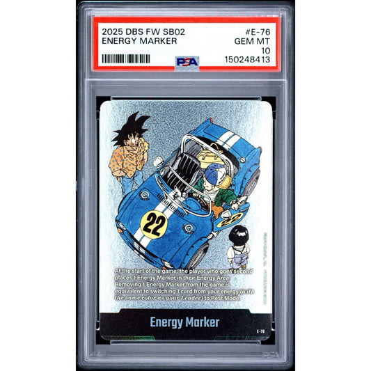 PSA 10 2025 FUSION WORLD MANGA BOOSTER 02 ENERGY MARKER E-76