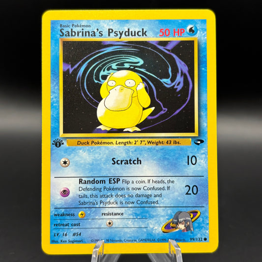 Sabrina's Psyduck 1st Edition #54 Single Card
