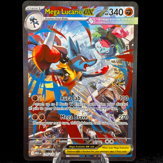 Mega Lucario ex - 179/132 - ME01: Mega Evolution Single Card