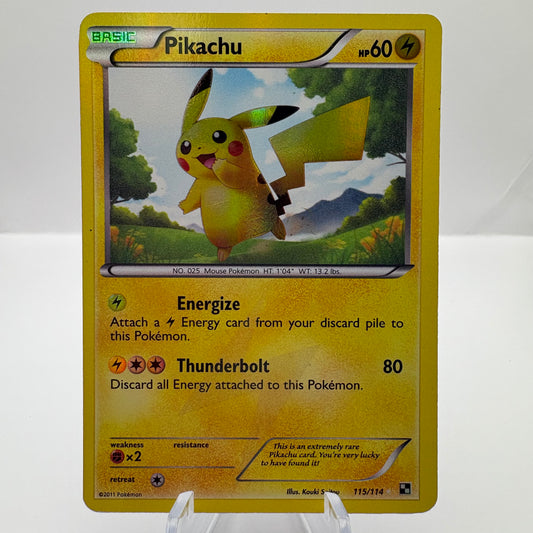 Pikachu - Black and White (BLW) Heavy Played