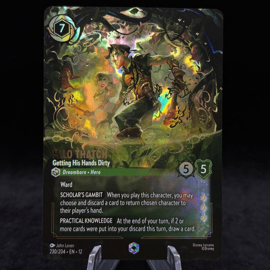 Milo Thatch - Getting His Hands Dirty (Enchanted) - Wilds Unknown Single Card