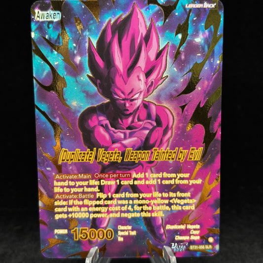 Commeson // (Duplicate) Vegeta, Weapon Tainted by Evil (SLR) - Impact Beyond Dimensions Single Card