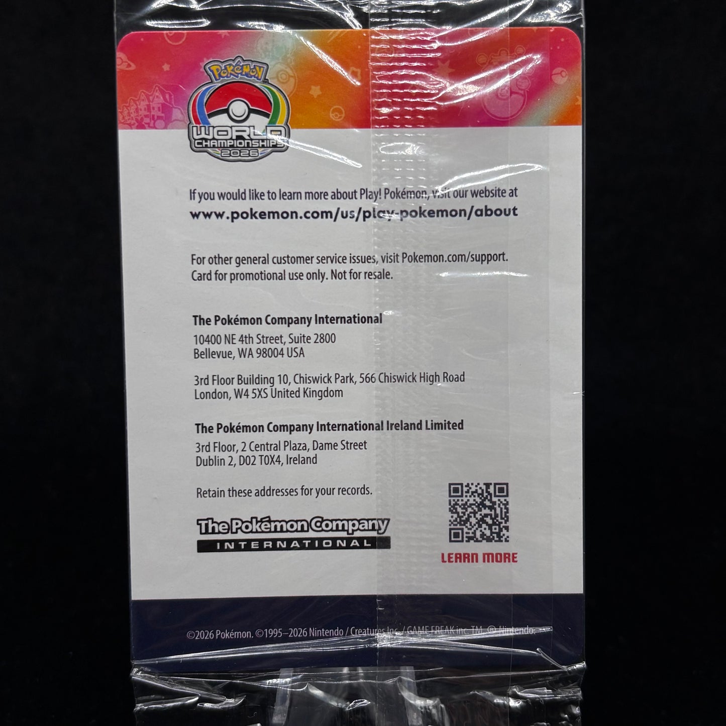 Pikachu - 225 (World Championship 2025) *Sealed* Single Card