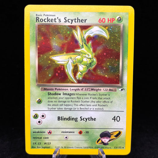 Rocket's Scyther - Gym Heroes *Light Play* Single Card