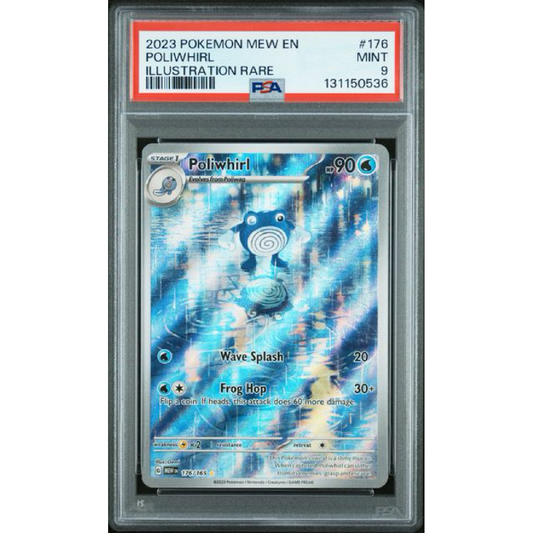 2023 POKEMON MEW EN-151 #176 POLIWHIRL ILLUSTRATION RARE