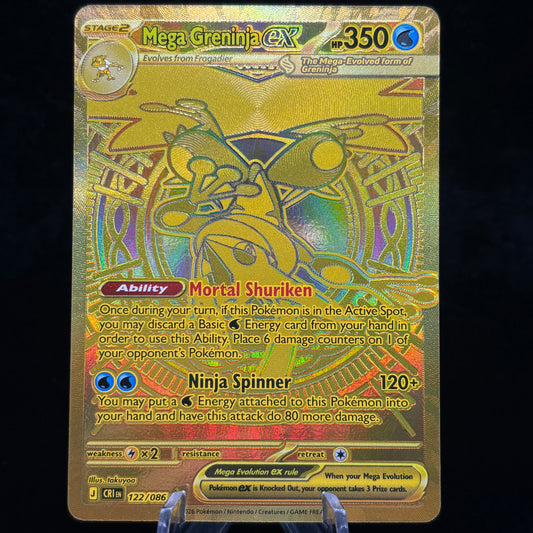 Mega Greninja ex - 122/086 Single Card