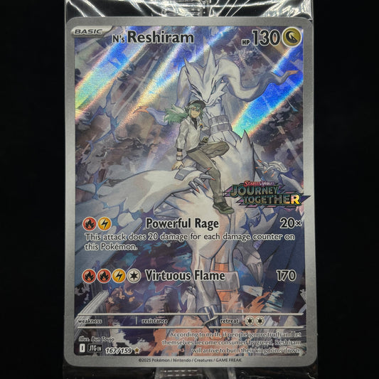 N's Reshiram - 167/159 - SV09: Journey Together Stamped *Sealed* Single Card