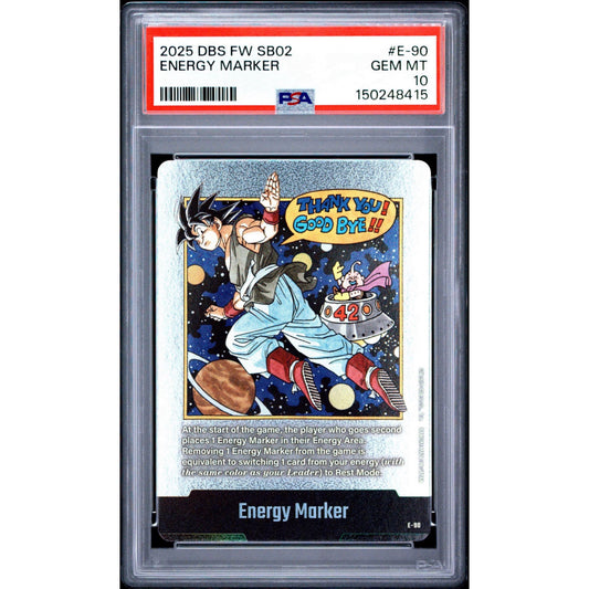 PSA 10 2025 FUSION WORLD MANGA BOOSTER 02 ENERGY MARKER E-90