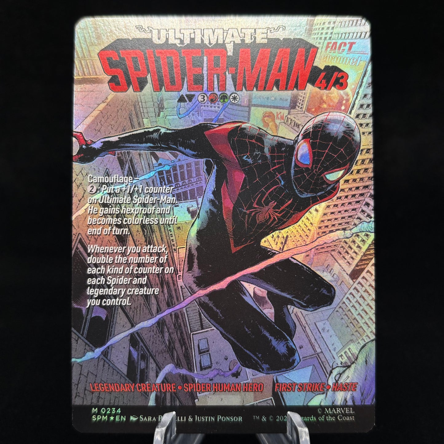 Miles Morales (0234) (Borderless) - Marvel's Spider-Man Single Card