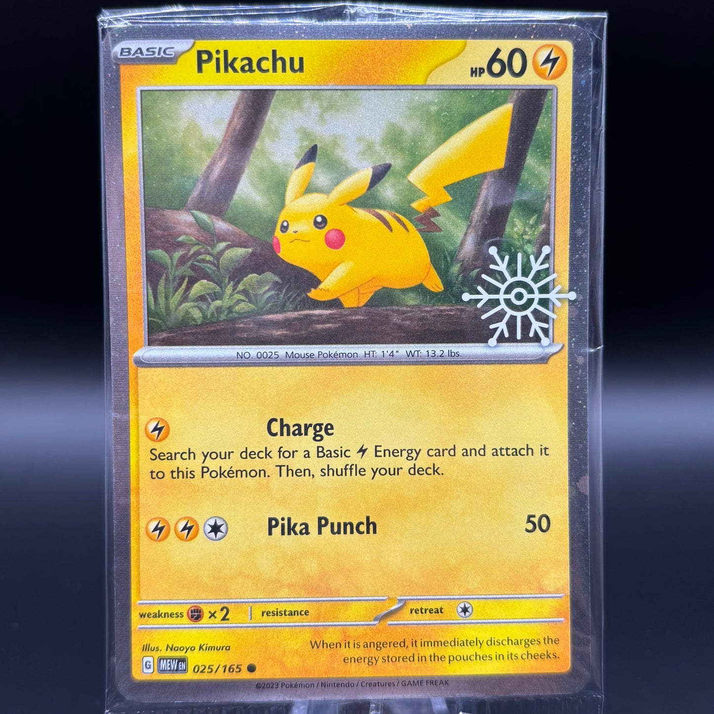 Pikachu - 025/165 (Holiday Calendar) *Sealed* Single Card