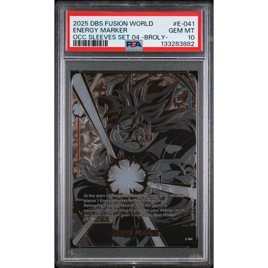 PSA 10 FUSION WORLD BROLY #E-041 ENERGY MARKER