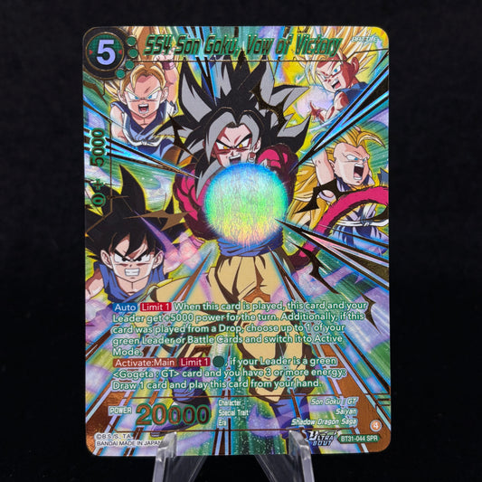 SS4 Son Goku, Vow of Victory (SPR) - Impact Beyond Dimensions Single Card