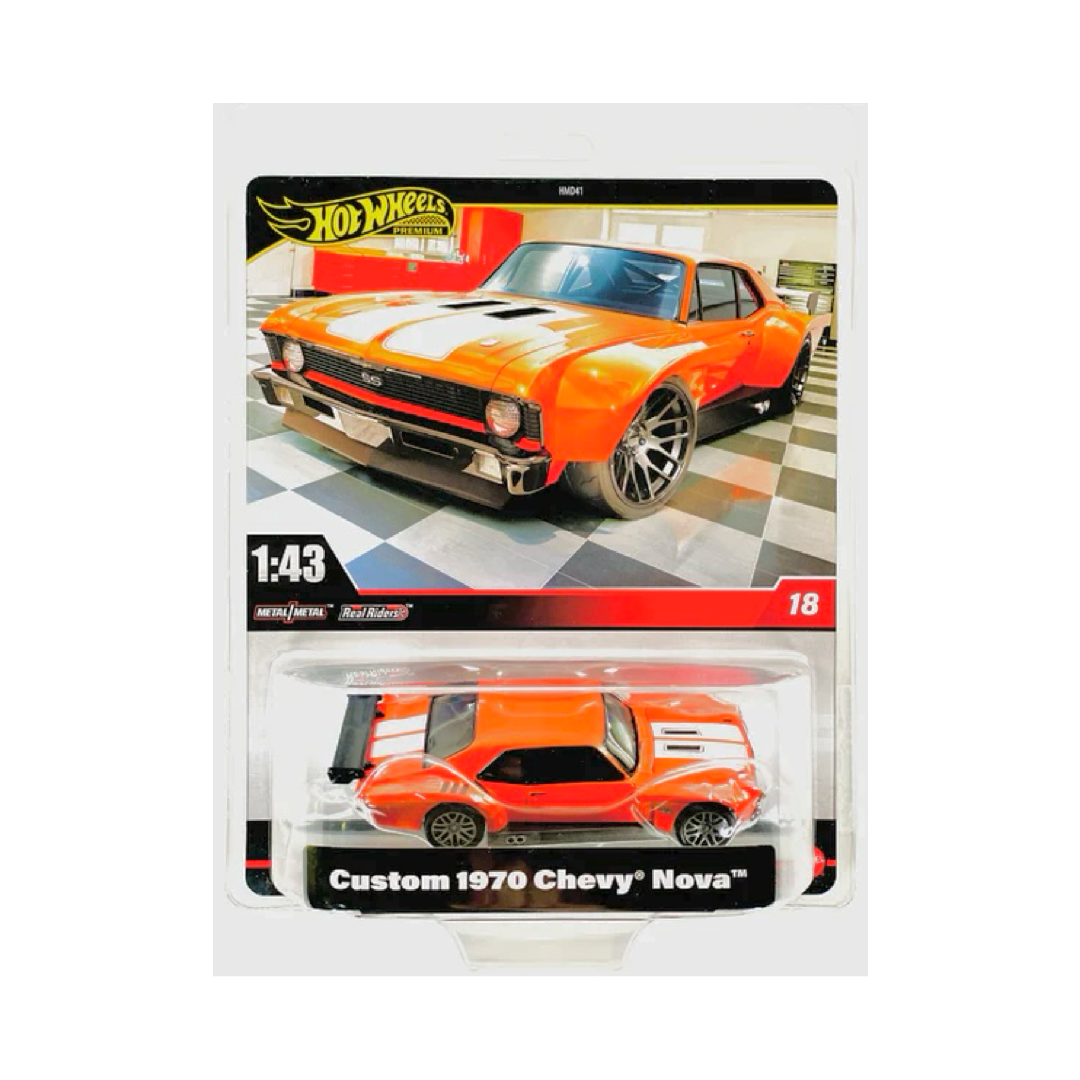 Hot Wheels Car Culture 1:43 Scale Custom 1970 Chevy Nova – Card Boyz