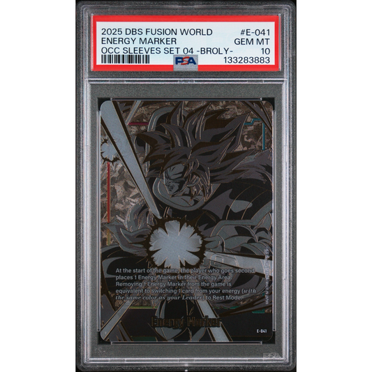 PSA 10 FUSION WORLD BROLY #E-041 ENERGY MARKER