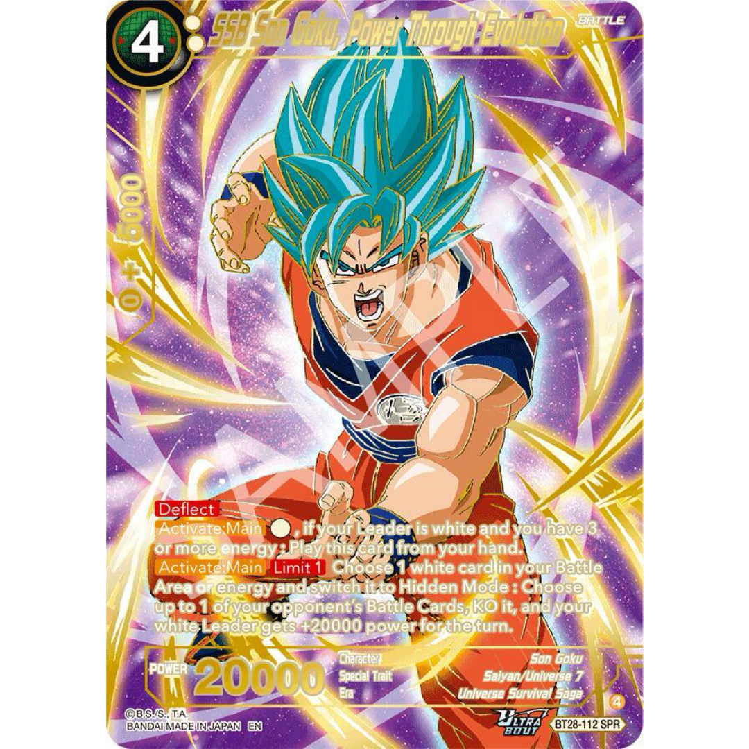 SSB Son Goku, Power Through Evolution (SPR) - Prismatic Clash Single Card