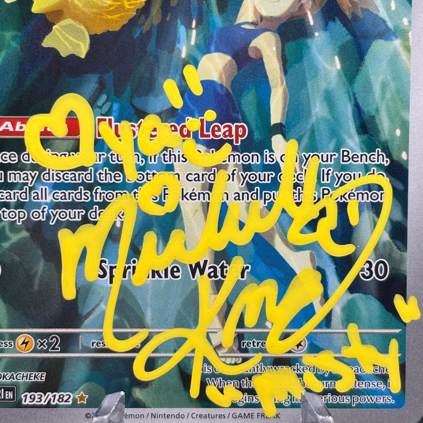 Misty's Psyduck - 193/182 Single Card - Signed by Rachel Lillis