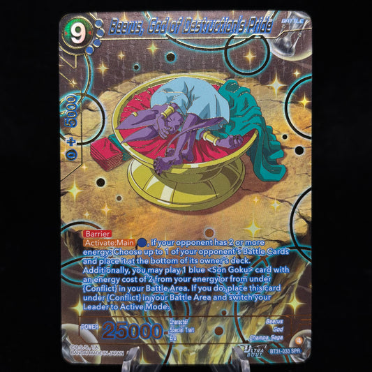 Beerus, God of Destruction's Pride (SPR) - Impact Beyond Dimensions Single Card