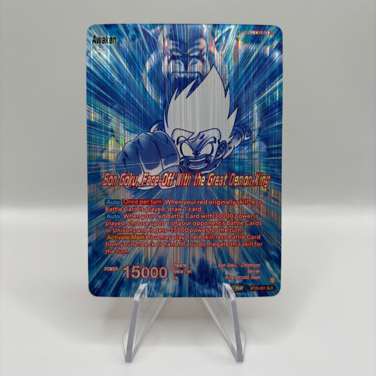 Son Goku // Son Goku Face-Off With the Great Demon King (SLR) - Legend of the Dragon Balls Single Card