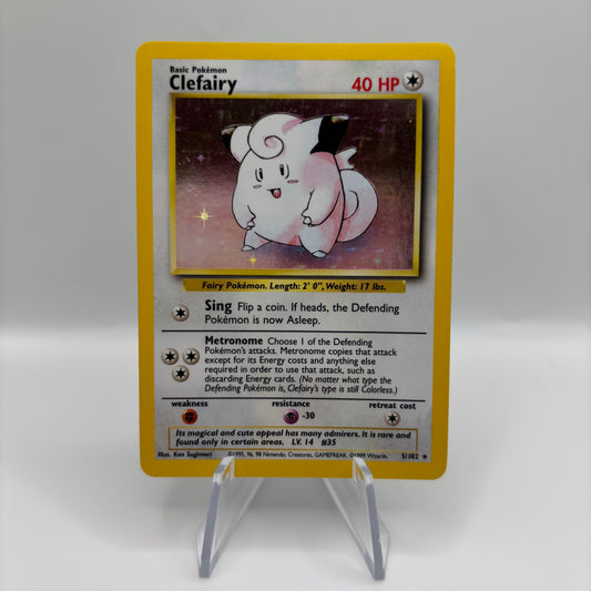 Clefairy - Base Set Single Card