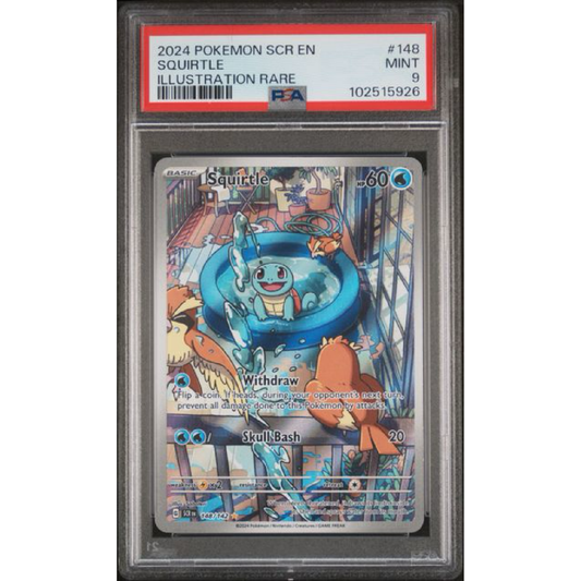 2024 POKEMON SCR EN-STELLAR CROWN #148 SQUIRTLE ILLUSTRATION RARE