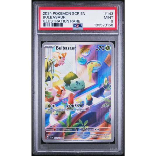 2024 POKEMON SCR EN-STELLAR CROWN #143 BULBASAUR ILLUSTRATION RARE