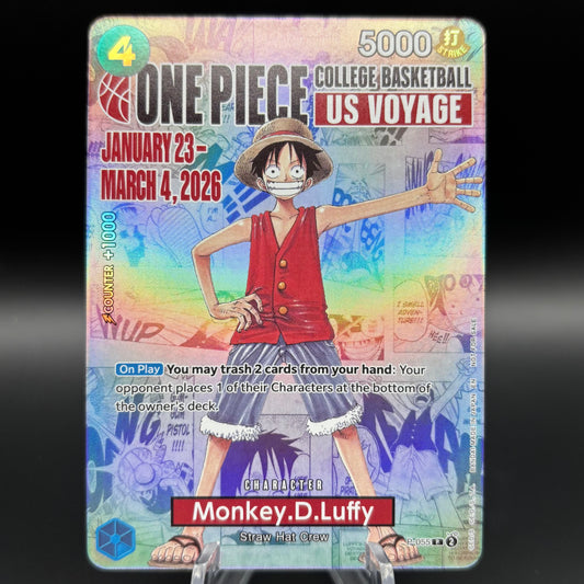 Monkey.D.Luffy (055) (College Basketball US Voyage) - One Piece PR Single Card