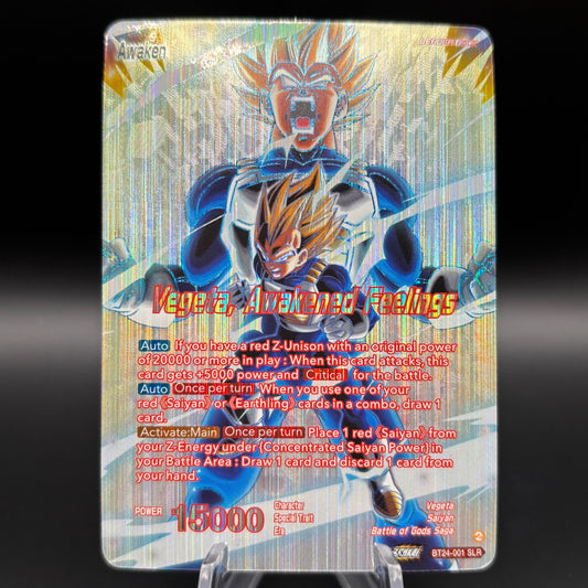 Vegeta // Vegeta, Awakened Feelings (SLR) - Beyond Generations Single Card