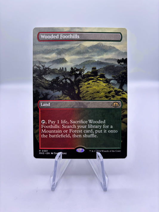 Wooded Foothills (Borderless) - Modern Horizons 3 single card