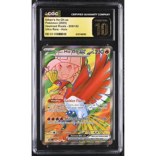 Ethan's Ho-Oh ex Destined Rivals 209/182 PRISTINE 10 CGC