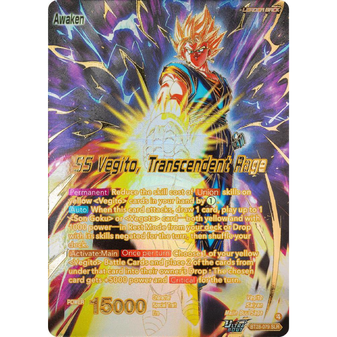 Vegito // SS Vegito, Transcendent Rage (SLR) - Prismatic Clash Single Card
