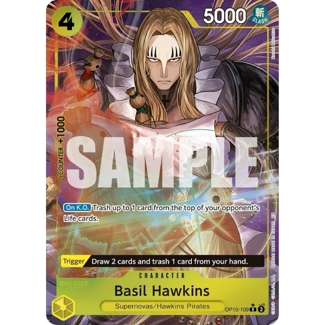 Basil Hawkins - OP10-109 (Alternate Art) - Premium Booster -The Best- Vol. 2 single card