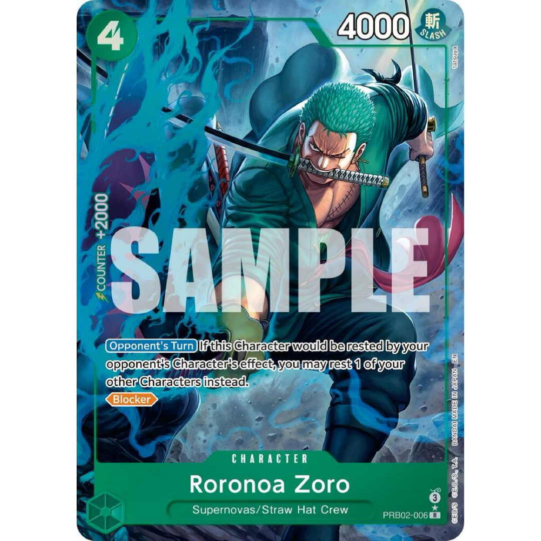 Roronoa Zoro - PRB02-006 (Alternate Art) - Premium Booster -The Best- Vol. 2 single card