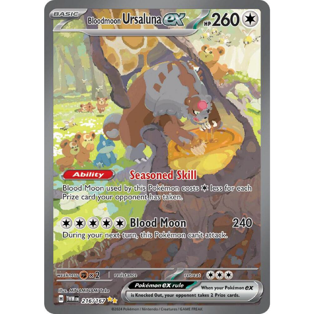 Bloodmoon Ursaluna ex - 216/167 - SV06: Twilight Masquerade Single Card