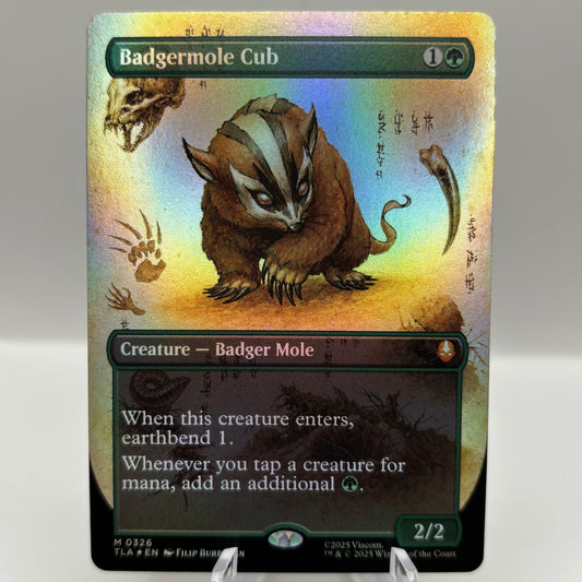Badgermole Cub (Borderless) - Avatar: The Last Airbender single card