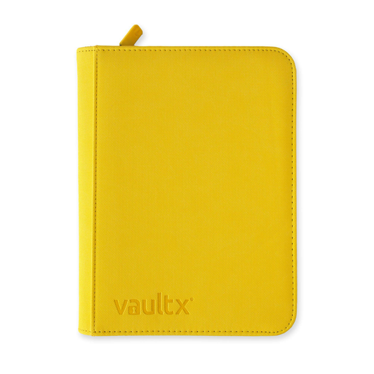 Vault X 4-Pocket Exo-Tec® Zip Binder Sunrise Yellow