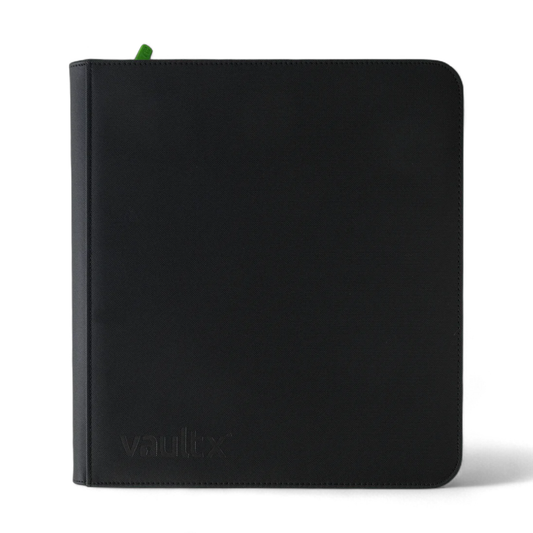 Vault X 12-Pocket Exo-Tec® Zip Binder Signature Black