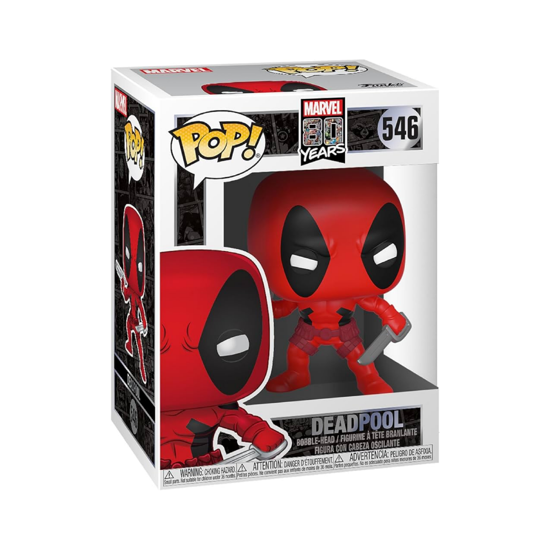 Marvel 80th First Appearance Deadpool Funko Pop! Vinyl Figure #546