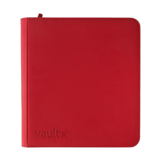 Vault X 12-Pocket Exo-Tec® Zip Binder Fire Red
