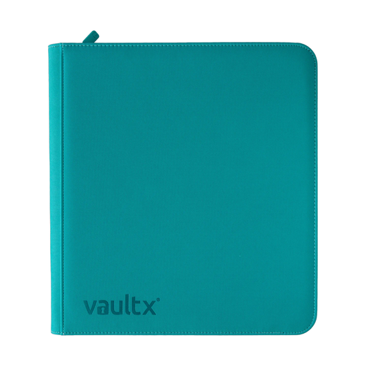 Vault X 12-Pocket Exo-Tec® Zip Binder Ocean Blue