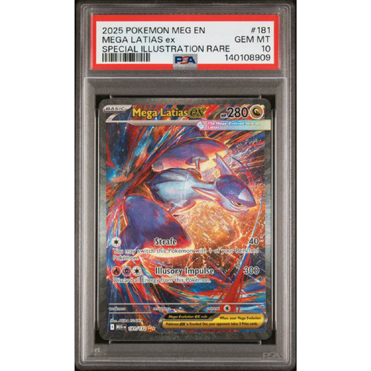 PSA 10 2025 POKEMON MEG EN-MEGA EVOLUTION #181 MEGA LATIAS EX SPECIAL ILLUSTRATION RARE