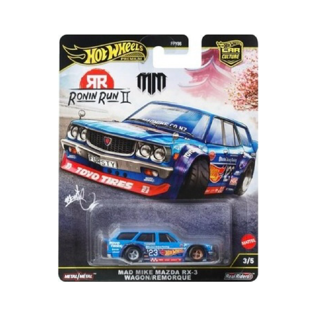 Hot Wheels Car Culture Ronin Run II Mad Mike Mazda RX-3 Wagon/Remorque 3/5