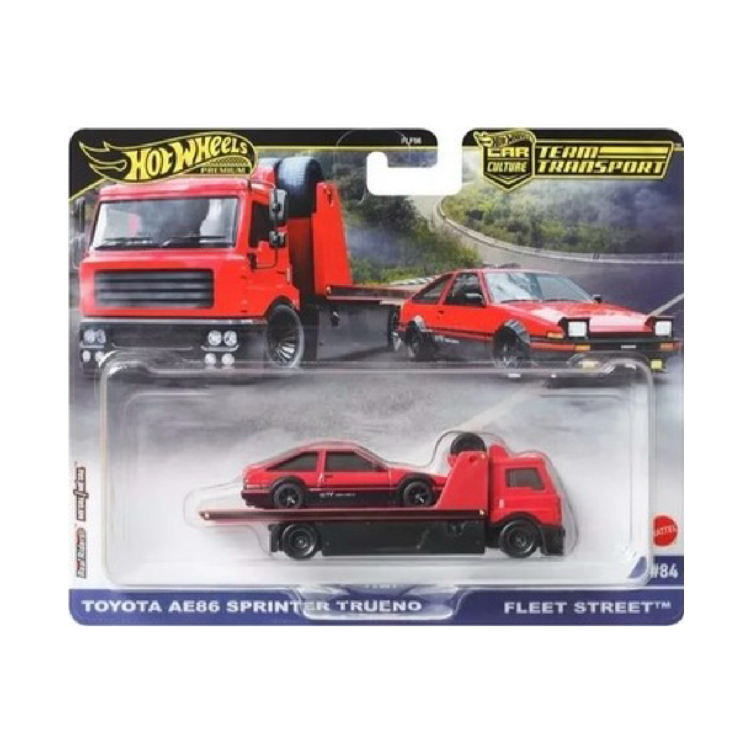 Hot Wheels Car Culture Team Transport Toyota AE86 Sprinter Trueno Fleet Street