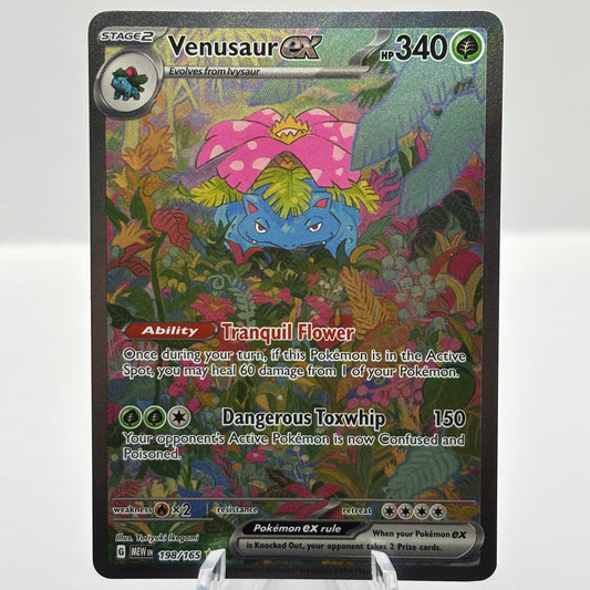 Venusaur ex - 198/165 - SV: Scarlet & Violet 151 (MEW) Light Play Single Card