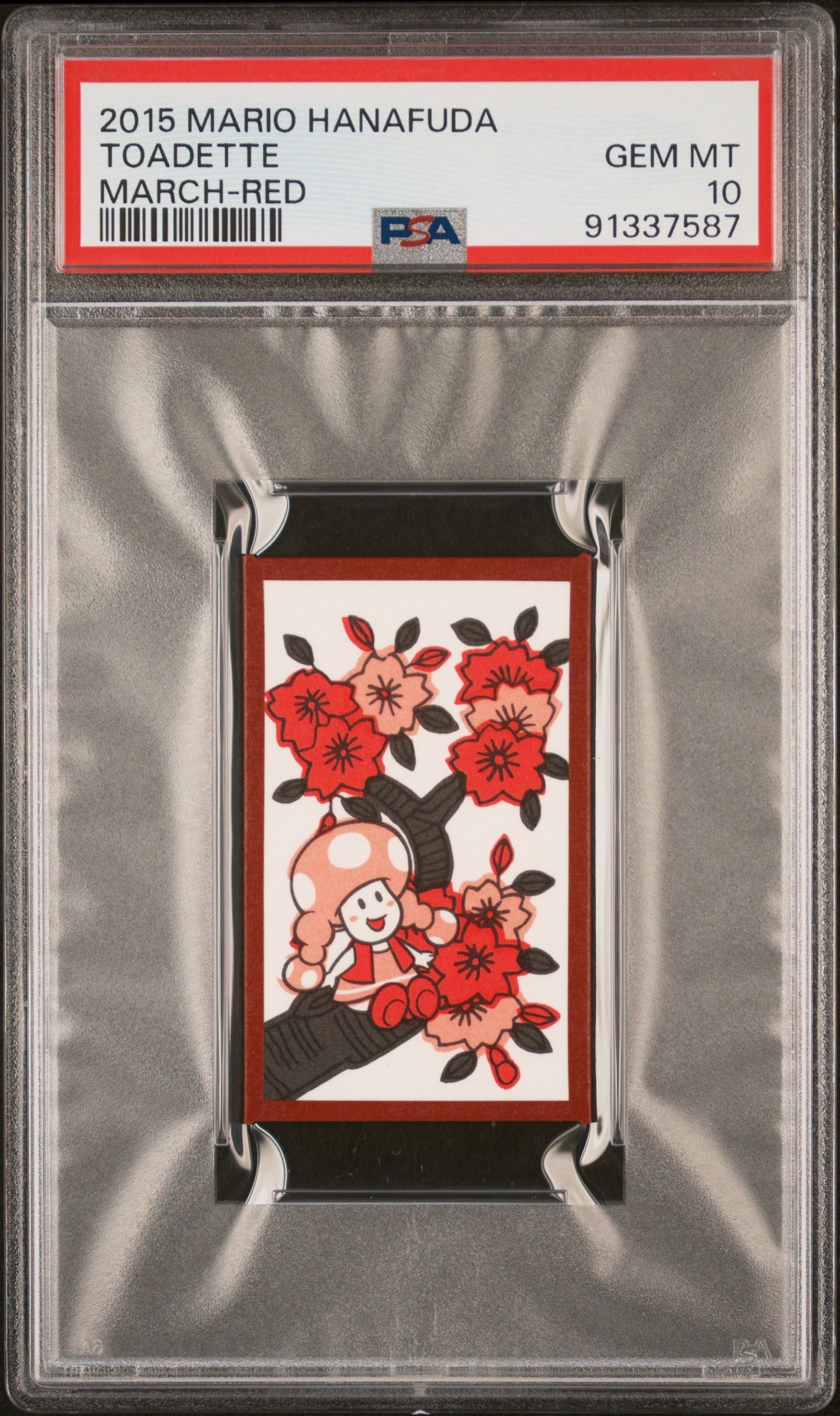 PSA 10 2015 MARIO HANAFUDA TOADETTE MARCH-RED